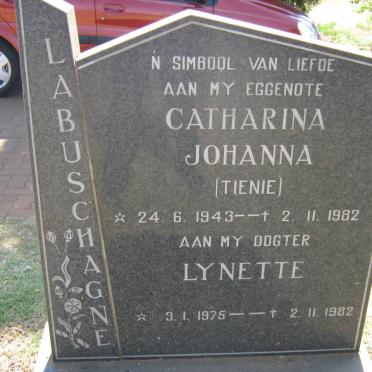 LABUSCHAGNE Catharina Johanna 1943-1982 :: LABUSCHAGNE Lynette 1975-1982