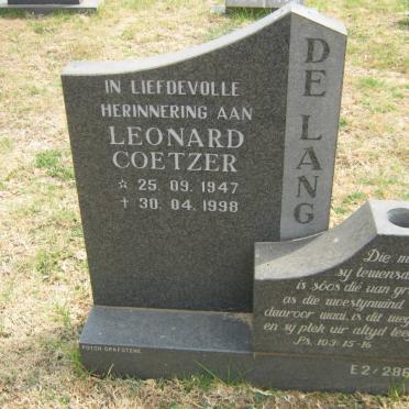 LANG Leonard Coetzer, de 1947-1998