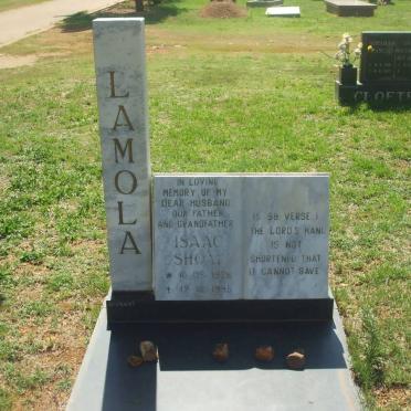 LAMOLA Isaac Shoai 1926-1995