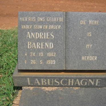 LABUSCHAGNE Andries Barend 1942-1989