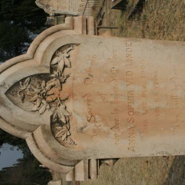 LINDE Anna Sophia, v.d. -1903