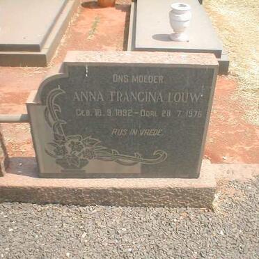 LOUW Anna Francina 1892-1976