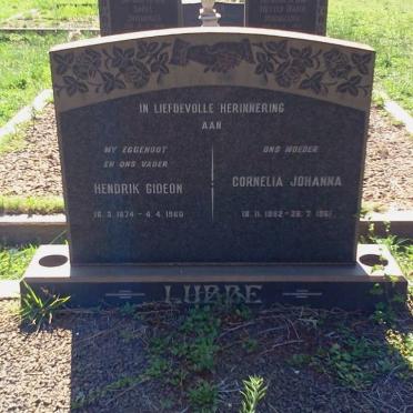 LUBBE Hendrik Gideon 1874-1960 &amp; Cornelia Johanna 1882-1961