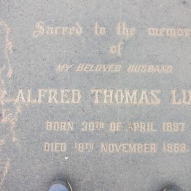 LUKE Alfred Thomas 1897-1968