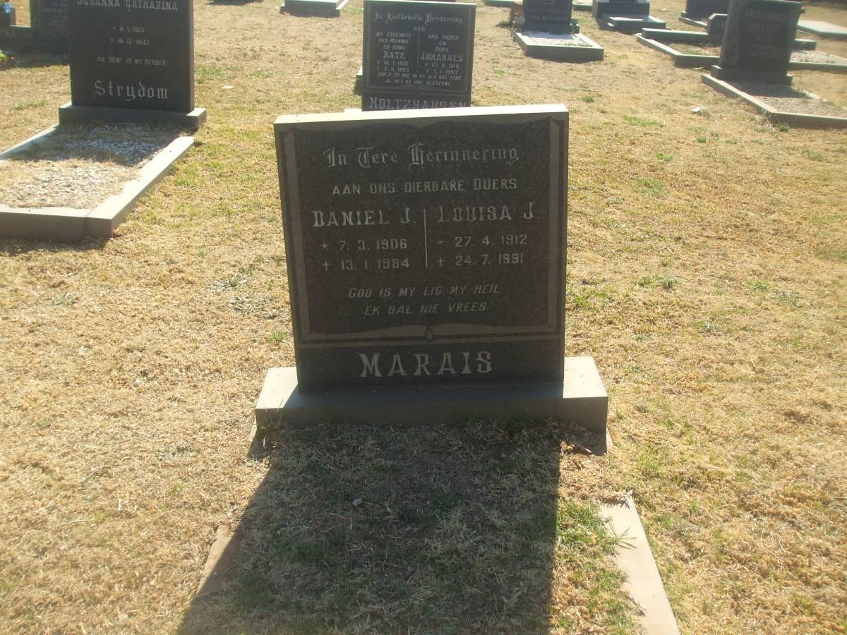 MARAIS Daniel J. 1906-1984 & Louisa J. 1912-1991