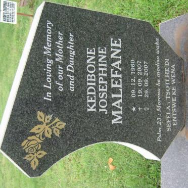 MALEFANE Kedibone Josephine 1960-2007