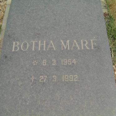 MARÉ Botha 1954-1992