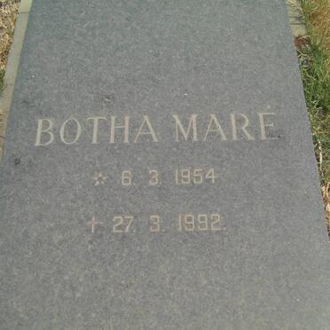 MARÉ Botha 1954-1992