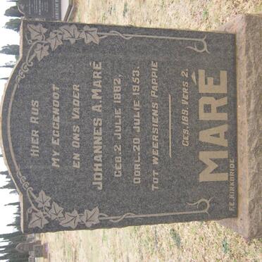 MARÉ Johannes A. 1882-1953