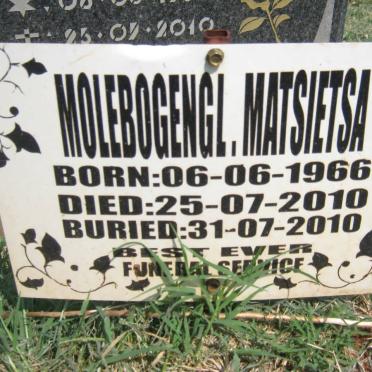 MATSIETSA Molebogeng L. 1966-2010