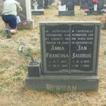 MORGAN Jan Jacobus 1933-1998 &amp; Anna Francina 1937-1993