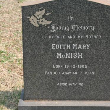 MCNISH Edith Mary 1905-1973