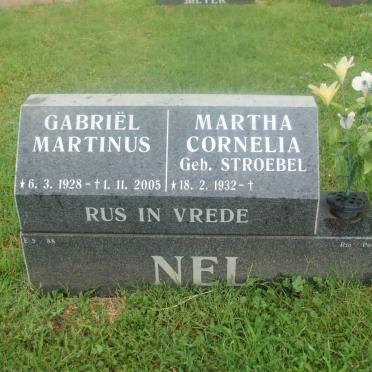 NEL Gabriël Martinus 1928-2005 &amp; Martha Cornelia STROEBEL 1932-