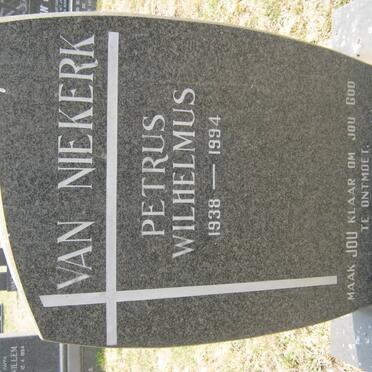 NIEKERK Petrus Wilhelmus, van 1938-1994