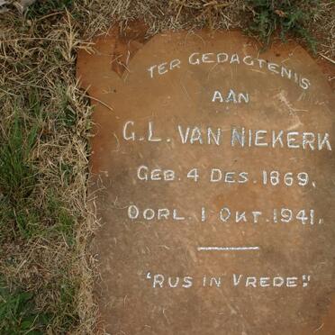 NIEKERK G.L., van 1869-1941