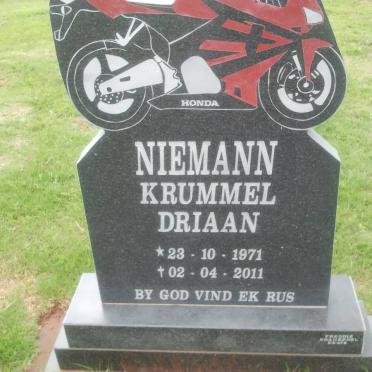 NIEMANN Krummel Driaan 1971-2011