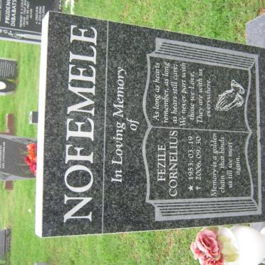 NOFEMELE Fezile Cornelius 1953-2006