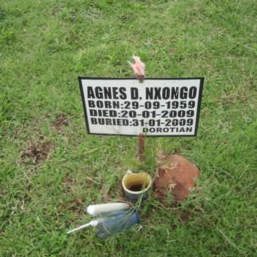 NXONGO Agnes D. 1959-2009