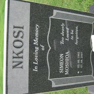 NKOSI Simeon Moshioa 1952-2007