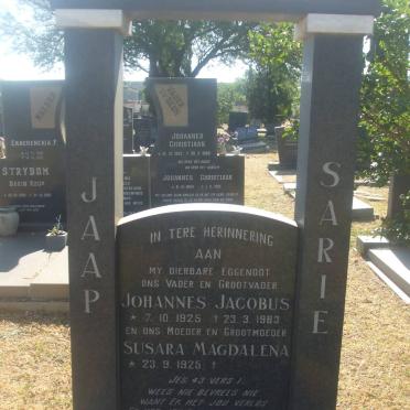 OBERHOLZER Johannes Jacobus 1925-1983 &amp; Susara Magdalena 1925-