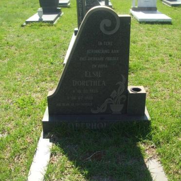 OBERHOLZER Elsie Dorethea 1925-1989
