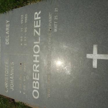 OBERHOLZER Christoffel Johannes 192?-1999 :: OBERHOLZER Delarey 1932-1988