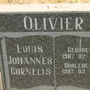 OLIVIER Louis Johannes Cornelis 1987-1987