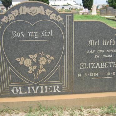 OLIVIER Elizabeth M. 1884-1970