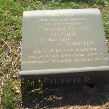 OLIVIER Cornelia Delina 1894-1988