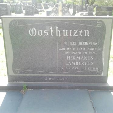 OOSTHUIZEN Hermanus Lambertus 1925-1986