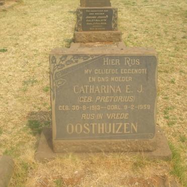 OOSTHUIZEN Catharina E.J. nee PRETORIUS 1913-1959