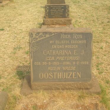 OOSTHUIZEN Catharina E.J. nee PRETORIUS 1913-1959