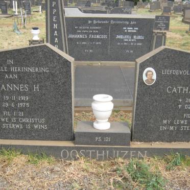 OOSTHUIZEN Johannes H. 1919-1975 &amp; Catharina M. 1924-2001