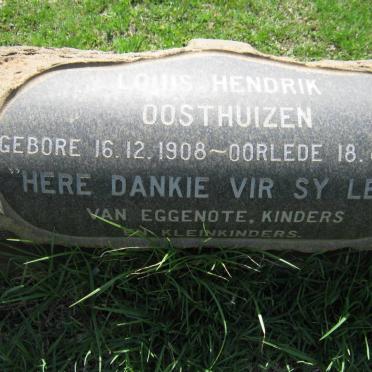 OOSTHUIZEN Louis Hendrik 1908-1988 &amp; Helena Barendina Theunetta Diporetha 1907-1998
