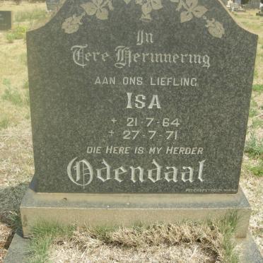 ODENDAAL Isa 1964-1971