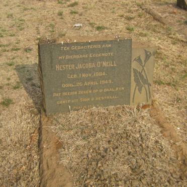 O'NEILL Hester Jacoba nee VAN RENSBURG 1884-1949