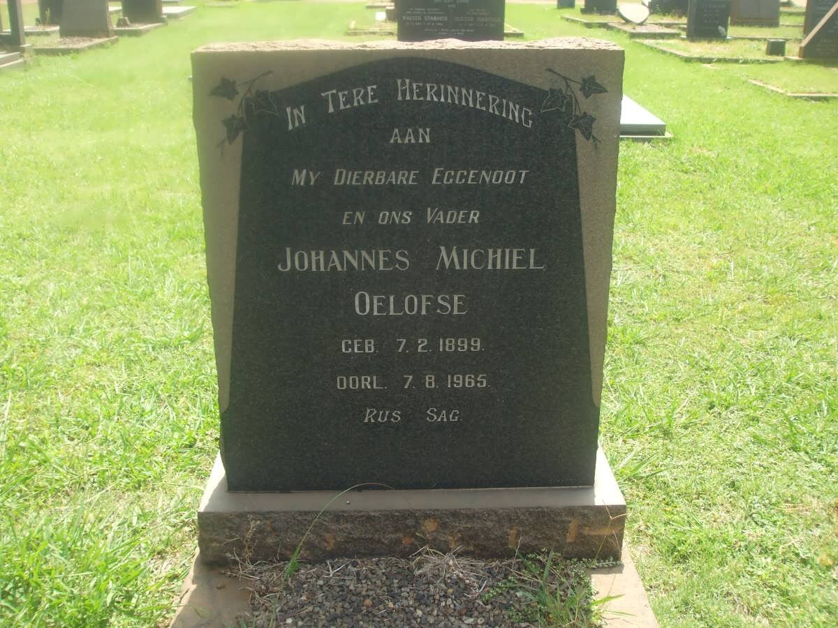OELOFSE Johannes Michiel 1899-1965