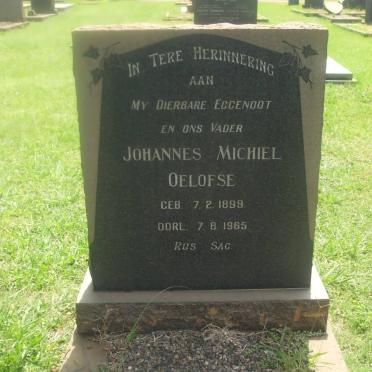 OELOFSE Johannes Michiel 1899-1965 