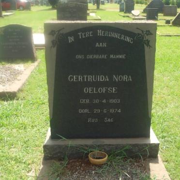 OELOFSE Gertruida Nora 1903-1974