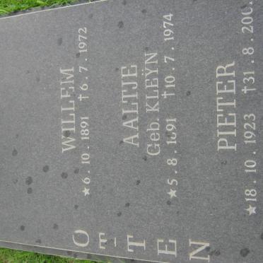 OTTEN Willem 1891-1972 &amp; Aaltje KLEŸN 1891-1974 :: OTTEN Pieter 1923-2001