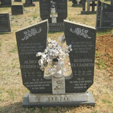 OTTO Albert Diederick 1916-1996 &amp; Susanna Elizabeth 1926-1999