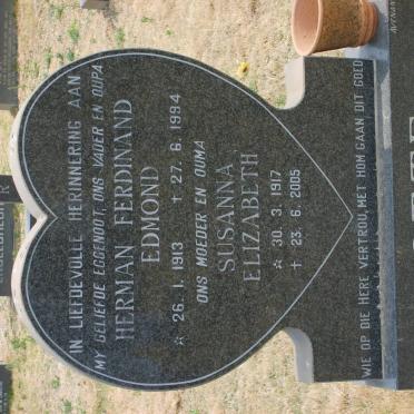 OTTE Herman Ferdinand Edmond 1913-1994 &amp; Susanna Elizabeth 1917-2005