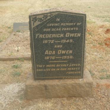OWEN Frederick 1872-1949 &amp; Ada 1876-1958