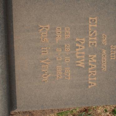 PAUW Elsie Maria 1877-1962