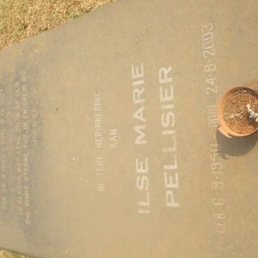 PELLISSIER Jean Pierre 1923-1957 &amp; Ilse Marie 1950-2003