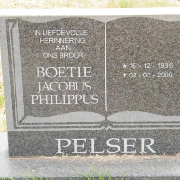 PELSER Jacobus Philippus 1936-2000