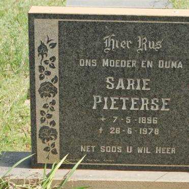 PIETERSE Sarie 1896-1978