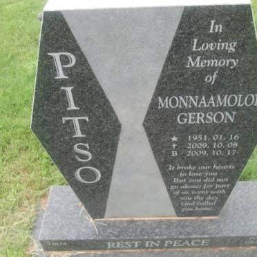 PITSO Monnaamoloi Gerson 1951-2009
