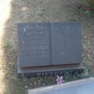 PIETERS Marthinus Gerhardus 1913-1982