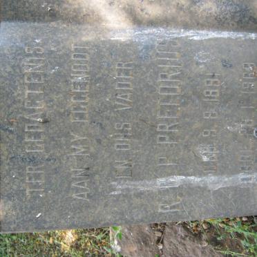 PRETORIUS R.G.P. 1891-1969